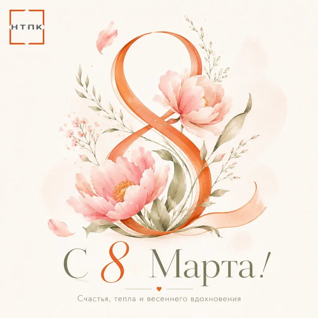 Открытка с 8 марта - НТПК